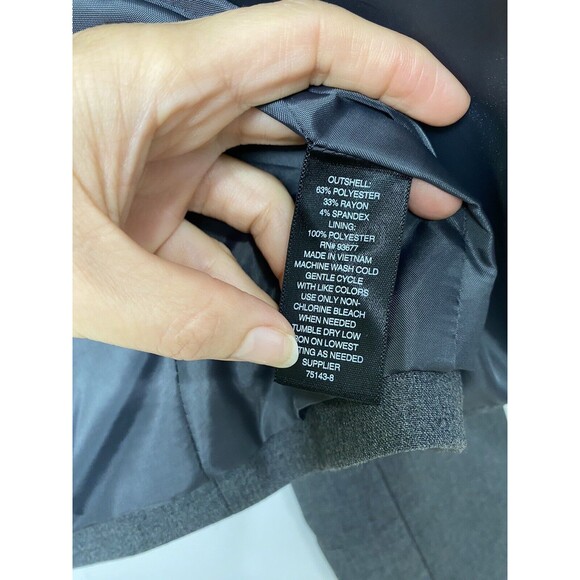 Worthington Gray Blazer Open Size 8 Business Work Wear Office - Picture 6 of 12